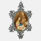 La Natividad Tin Sneeuwvlok Ornament (Links)