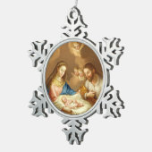 La Natividad Tin Sneeuwvlok Ornament (Rechts)