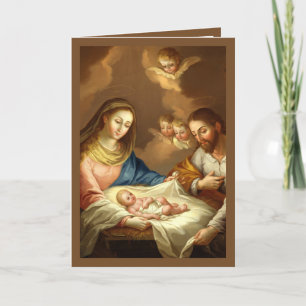 La Navidad Natitivity Religieuze Spaanse Kerstmis  Feestdagen Kaart