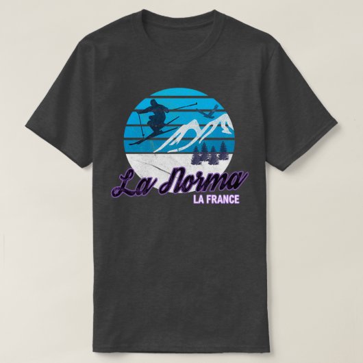 La Norma Maurienne Valley Frankrijk Alps Ski R T-shirt (Design voorkant)