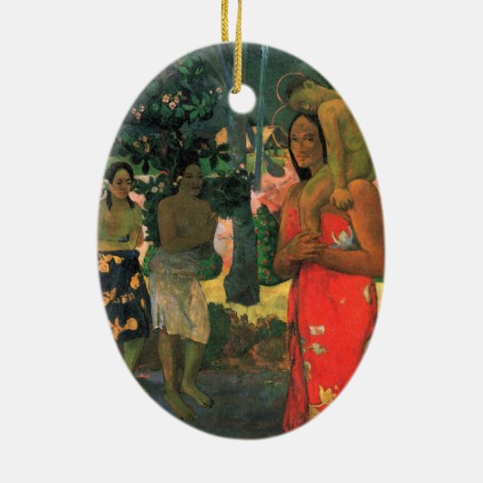 La Orana Maria - Paul Gauguin Keramisch Ornament (Achterkant)