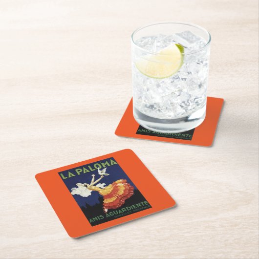 La Paloma - Bevordering van het dienstrooster Anis Kartonnen Onderzetters (Insitu)