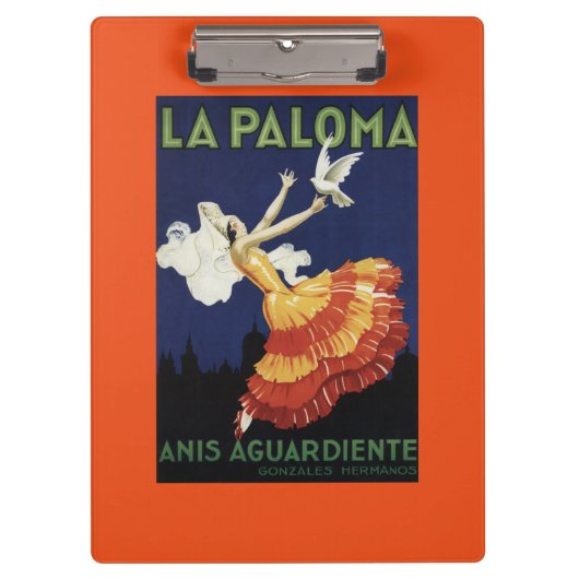 La Paloma - Bevordering van het dienstrooster Anis Klembord (Voorkant)