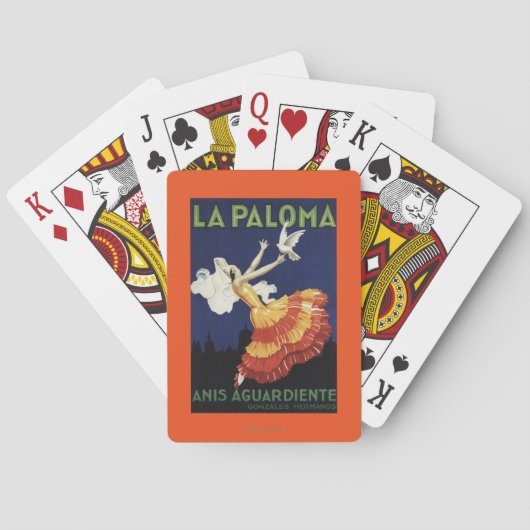 La Paloma - Bevordering van het dienstrooster Anis Pokerkaarten (Achterkant)