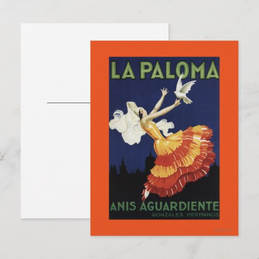 La Paloma - Bevordering van het dienstrooster van  Briefkaart (Voorkant / Achterkant)