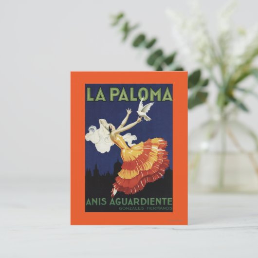 La Paloma - Bevordering van het dienstrooster van Briefkaart (Staand voorkant)