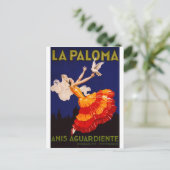 La Paloma  Liquor Ad Briefkaart (Staand voorkant)