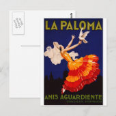 La Paloma  Liquor Ad Briefkaart (Voorkant / Achterkant)