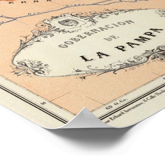 La Pampa, Argentinië Poster (Hoek)