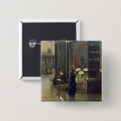 La Parfumerie Viollet, Boulevard des Capucines Vierkante Button 5,1 Cm (Voorkant /achterkant)