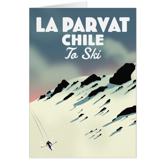 La Parvat Chili retro ski art. (Voorkant)