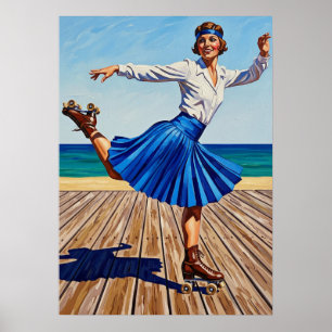 LA PATINEUSE À ROULETTES (De rolschaatser) Poster