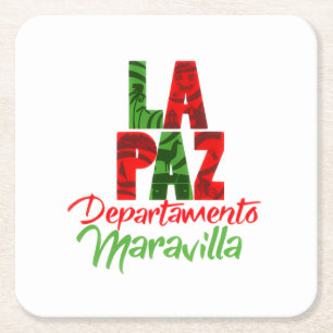 La Paz afdelingswonder Kartonnen Onderzetters