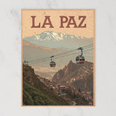 La Paz Altitude Uitzicht Briefkaart