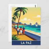 La Paz Baja California Sur Mexico Briefkaart (Voorkant / Achterkant)