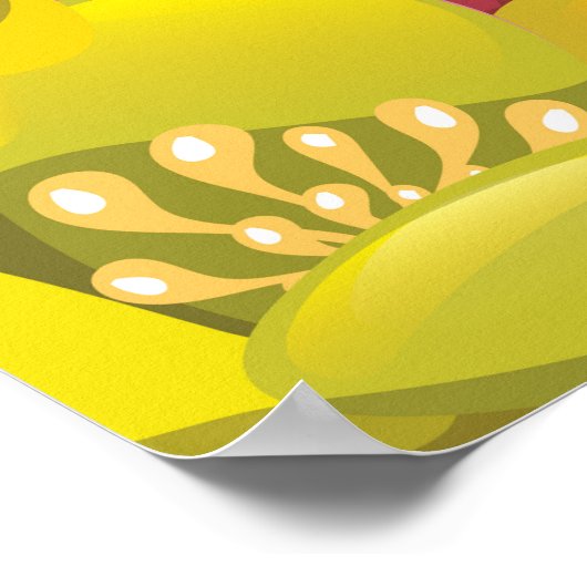 La Paz Baja California Sur Mexico reisposter Poster (Hoek)