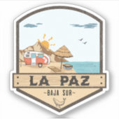 La Paz Baja California Sur Mexico Sticker (Voorkant)