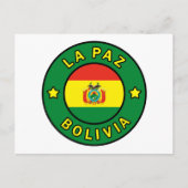 La Paz Bolivia Briefkaart (Voorkant)