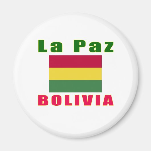 La Paz Bolivia hoofdstad design Magneet (Voorkant)