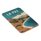 La Paz Bolivia Illustratie Reizen Art Vintage Magneet (Rechterzijde)