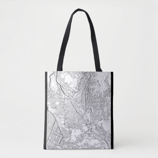 La Paz Bolivia Kaart Tote Bag (Voorkant)