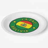 La Paz Bolivia Papieren Bordje (Gekanteld)