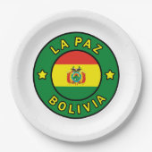 La Paz Bolivia Papieren Bordje (Voorkant)