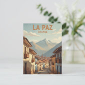 La Paz Bolivia Reizen Briefkaart (Staand voorkant)