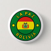 La Paz Bolivia Ronde Button 5,7 Cm (Voorkant)