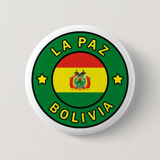 La Paz Bolivia Ronde Button 5,7 Cm (Voorkant)