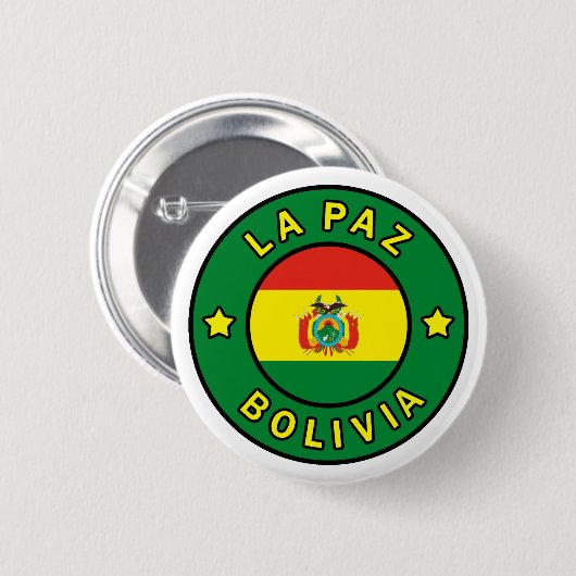 La Paz Bolivia Ronde Button 5,7 Cm (Voorkant /achterkant)