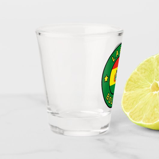 La Paz Bolivia Shot Glas (Links)
