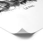 La Paz Bolivia Skyline BW Poster (Hoek)