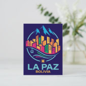 La Paz Bolivia Zuid-Amerika Briefkaart (Staand voorkant)