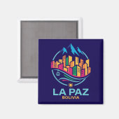 La Paz Bolivia Zuid-Amerika Magneet (Voorkant / Achterkant)