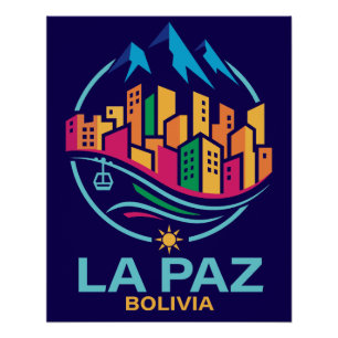 La Paz Bolivia Zuid-Amerika Perfect Poster