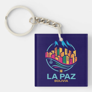 La Paz Bolivia Zuid-Amerika Sleutelhanger