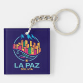La Paz Bolivia Zuid-Amerika Sleutelhanger (Achterkant)