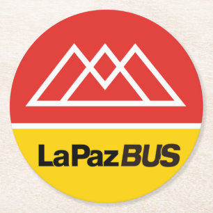 La Paz-bus Ronde Kartonnen Onderzetter