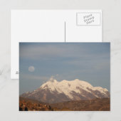 La Paz City, Bolivia Illimani Sneeuwberg Briefkaart (Voorkant / Achterkant)