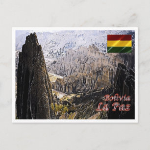 La Paz - Luna Valley - Bolivia - Briefkaart
