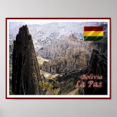 La Paz - Luna Valley - Bolivia - Poster (Voorkant)