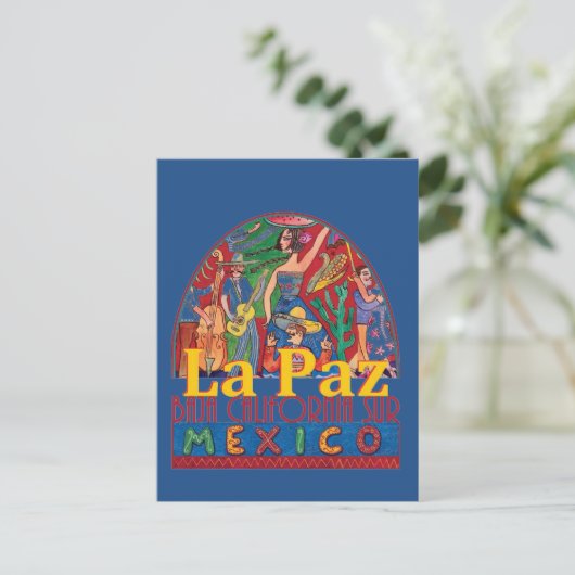 LA PAZ Mexico Briefkaart (Staand voorkant)