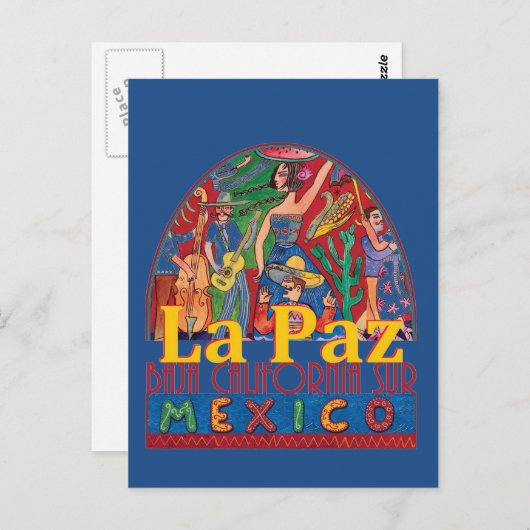 LA PAZ Mexico Briefkaart (Voorkant / Achterkant)