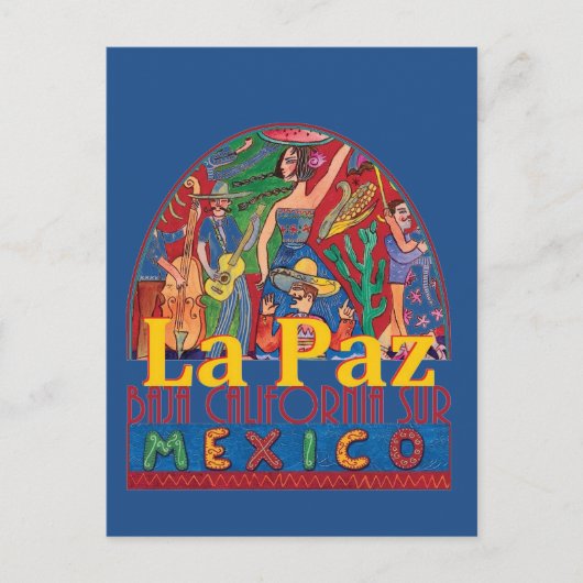 LA PAZ Mexico Briefkaart (Voorkant)