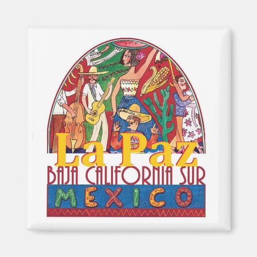 LA PAZ Mexico Magneet (Voorkant)