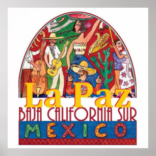 LA PAZ Mexico POSTER Print