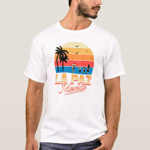 La Paz Mexico Sunset Distress T-shirt