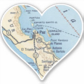 La Paz MX  kaart Sticker (Voorkant)
