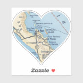 La Paz MX  kaart Sticker (Vel)